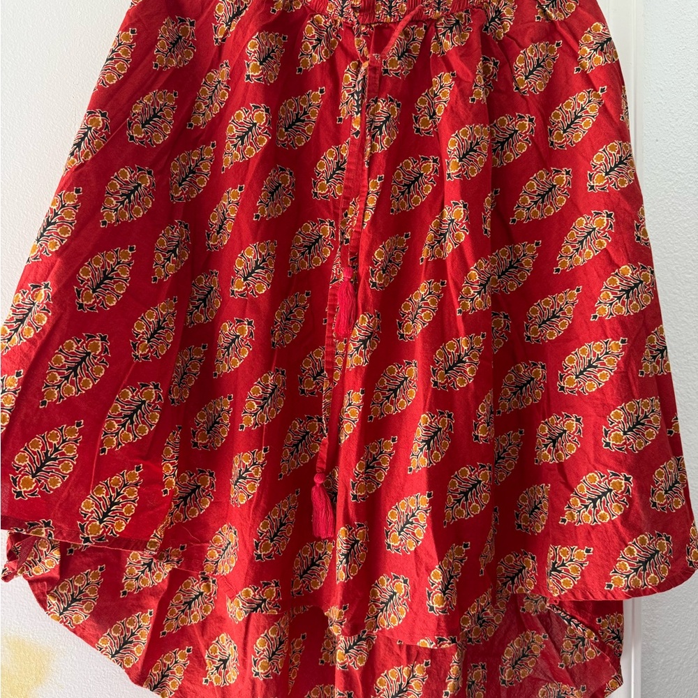 Red Floral Women's Skirt